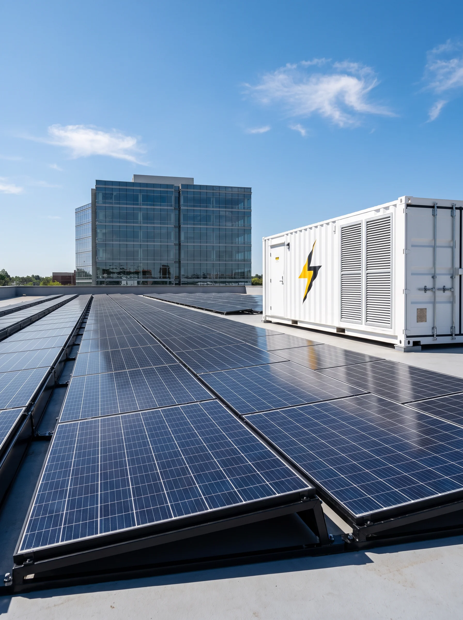 Energia Solar Fotovoltaica + BESS — geração própria e armazenamento de energia